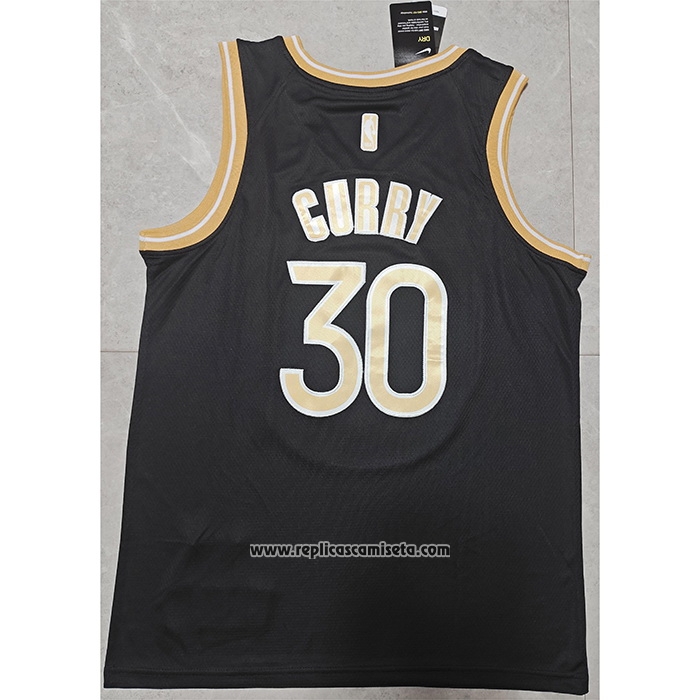 Camiseta Golden State Warriors Stephen Curry #30 Select Series Oro Negro